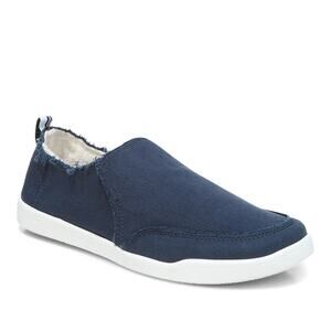 Vionic Beach Women's 10 Blue Malibu Canvas Shoes Slip On Comfort Summer OS26-2